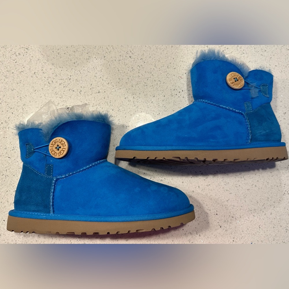 UGG Mini Button Boots Blue